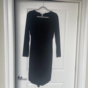 BCBGeneration Black Mid Length Dress Size Small (Elegant, Dinner Dress)